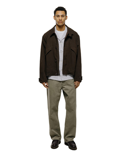 lost & found Norse Projects Norse Projects Vandel Herringbone Twill Flight Jacket Delicioso Brown