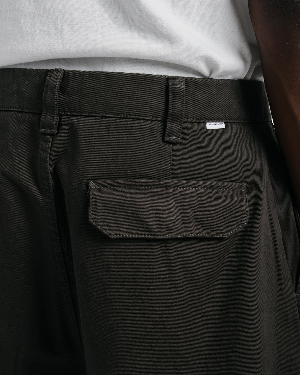 Norse Projects Volda Pleated Cotton Twill Trouser Beech Green