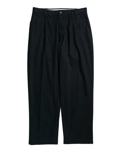 Norse Projects Volda Pleated Cotton Twill Trouser Black