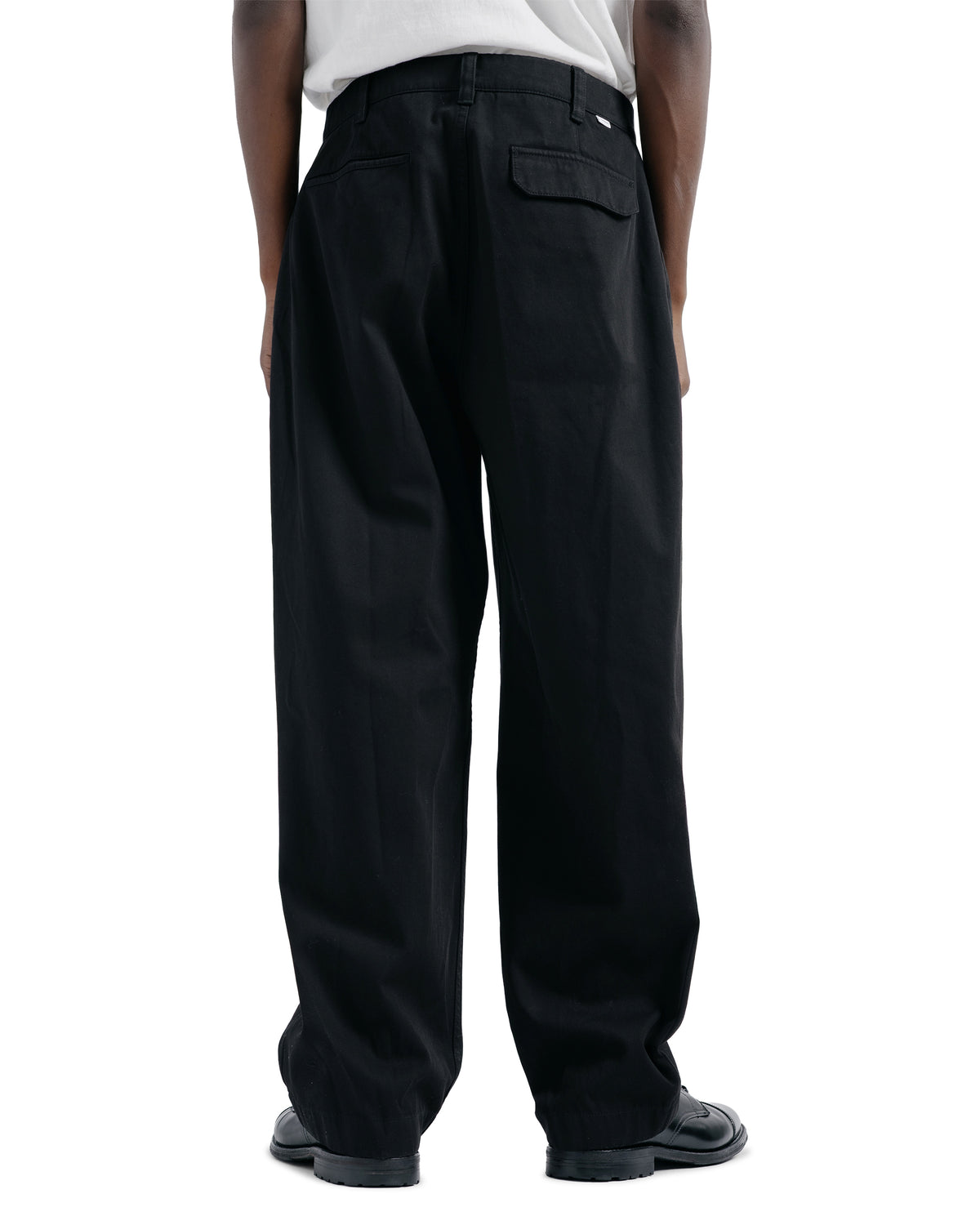 Norse Projects Volda Pleated Cotton Twill Trouser Black