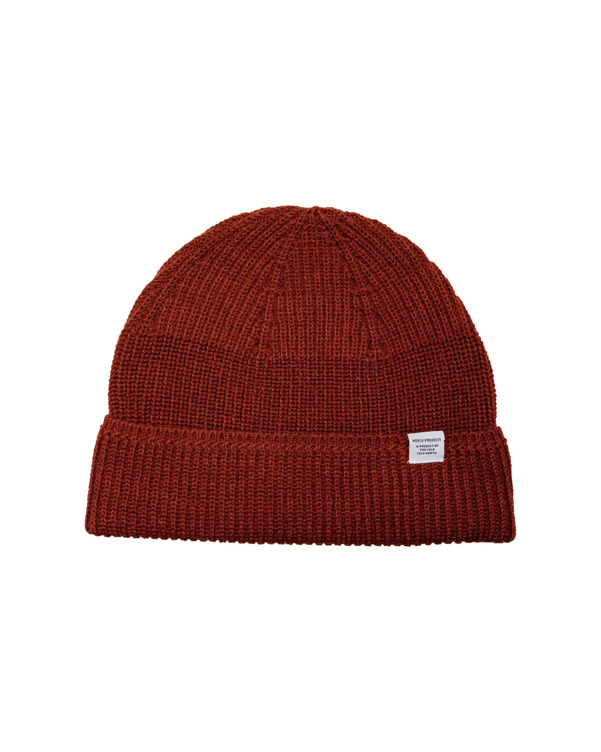 Norse Projects Wool Cotton Rib Beanie Cowhide