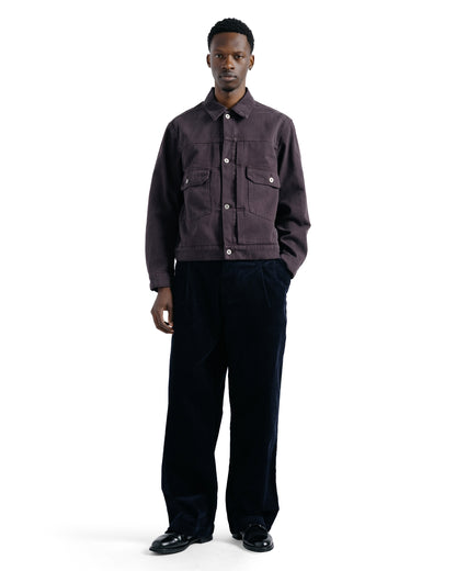 Norse Projects Storadal Heavy Twill Type II Jacket Darkest Purple