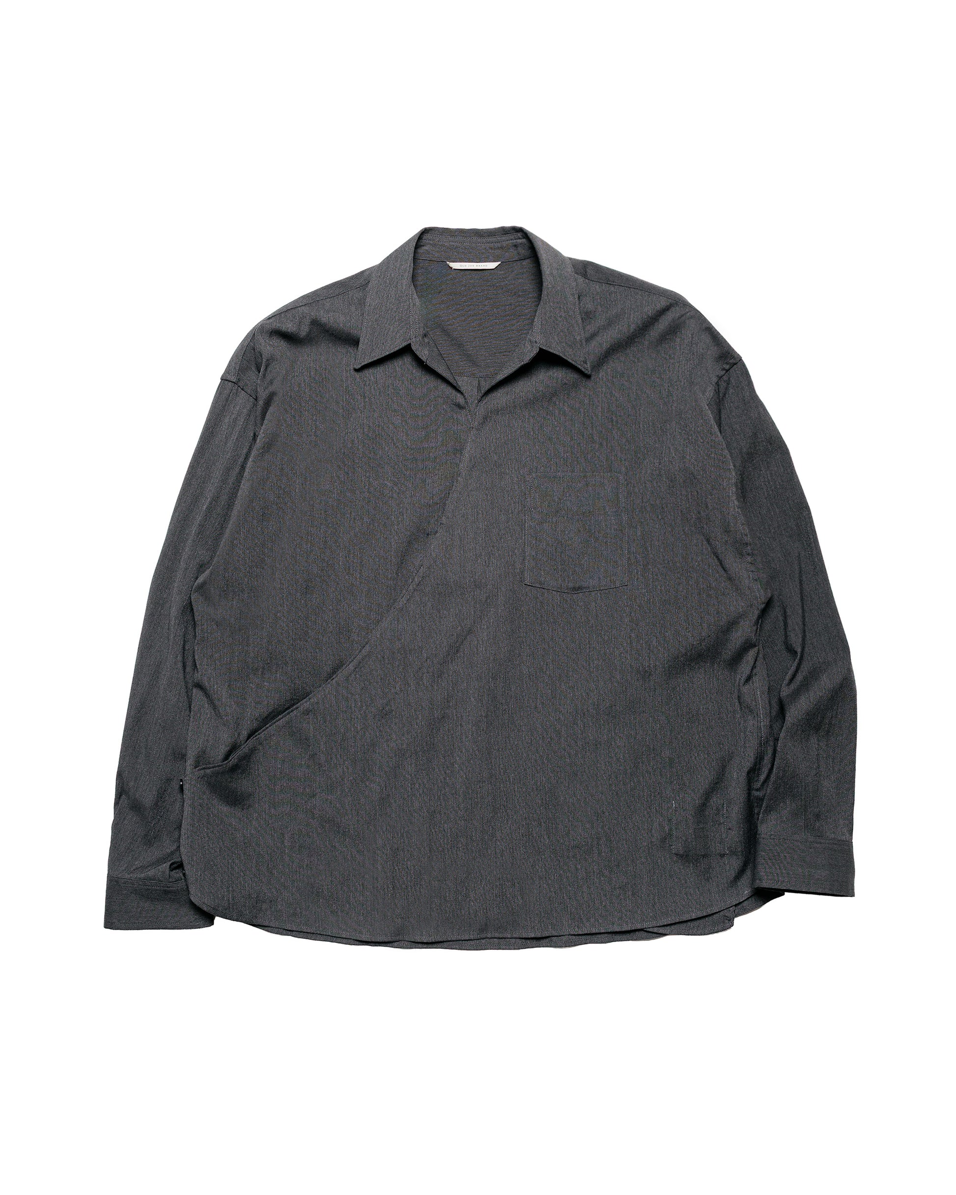 Old Joe Asymmetry Front Tunic Shirts (Long-Sleeve) Graphite