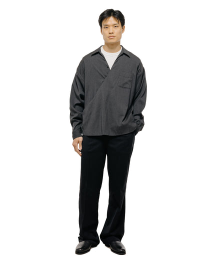 Old Joe Asymmetry Front Tunic Shirts (Long-Sleeve) Graphite