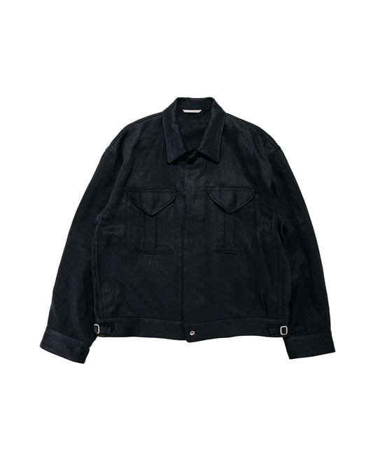 Old Joe Fly-Front Arthur Jacket Black
