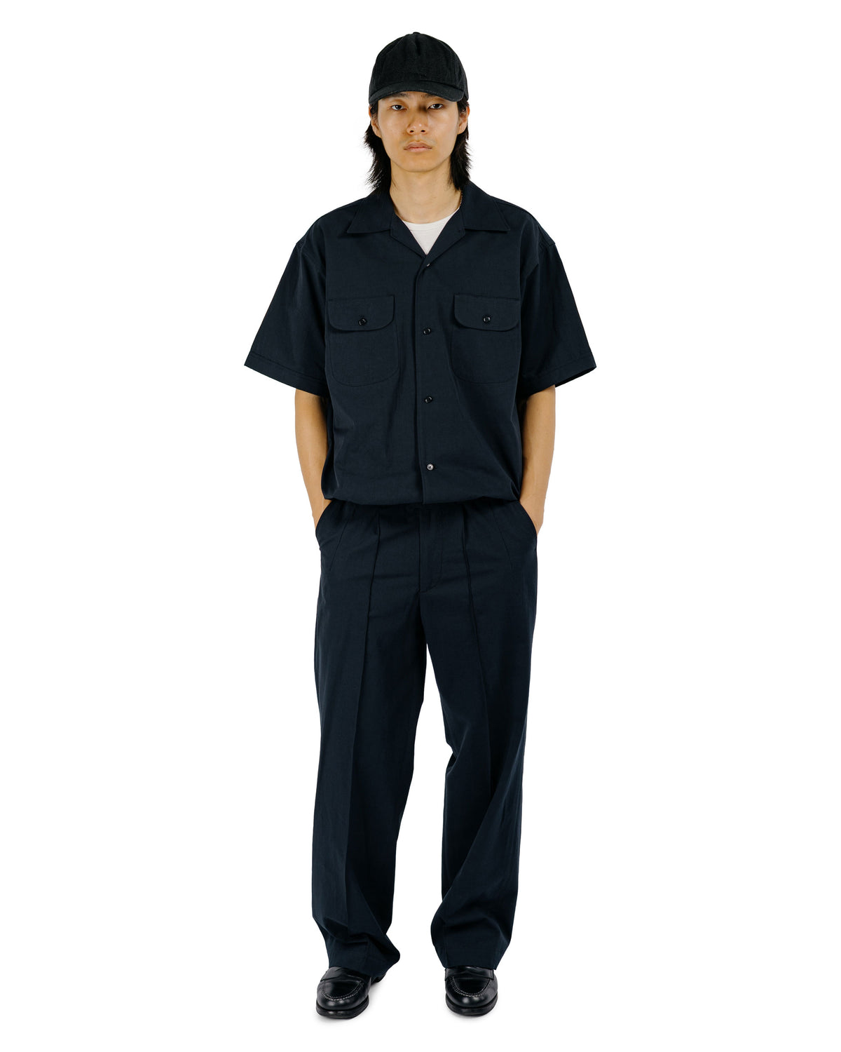 Old Joe Gathered Waist Marlboro Shirts Short Sleeve Graphite