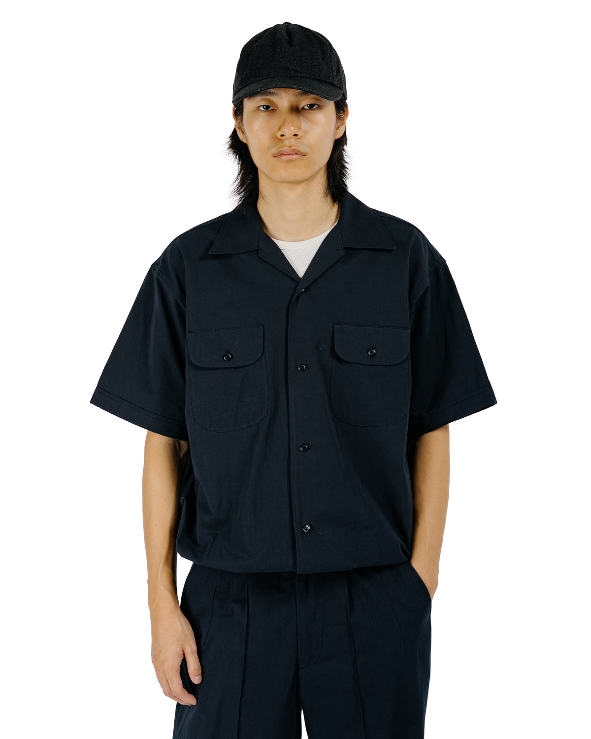 Old Joe Gathered Waist Marlboro Shirts Short Sleeve Graphite