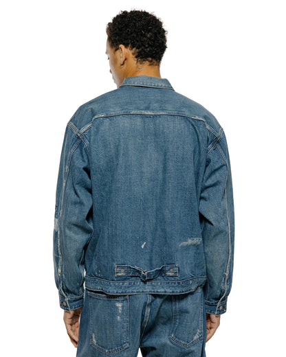 lost & found Old Joe Old Joe One Pocket Jean Jacket (Scar Face & Paint) Indigo