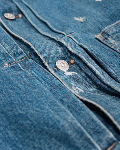 lost & found Old Joe Old Joe One Pocket Jean Jacket (Scar Face & Paint) Indigo