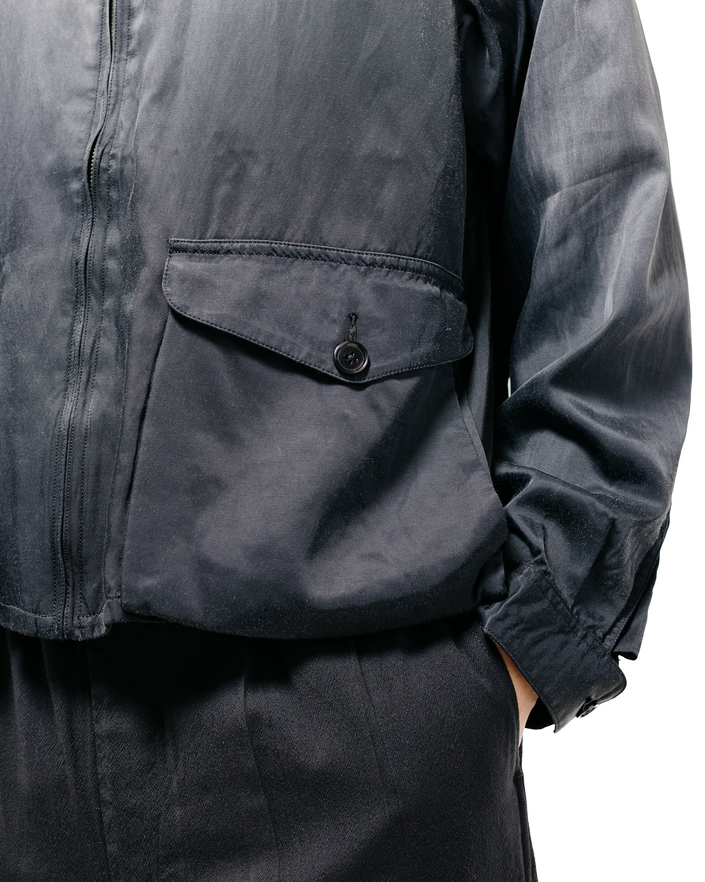 Old Joe Patina-Rayon Weather Chief Jacket Graphite