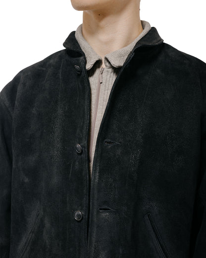 Old Joe Patina Horse-Hide Cossack Jacket Rough Out Patina Black