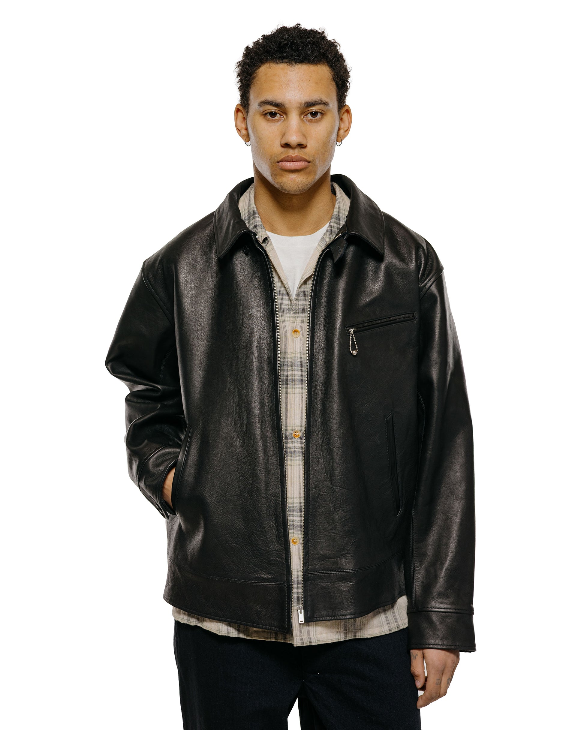 lost & found Old Joe Old Joe Patina Horse-Hide Hercules Jacket Patina Black