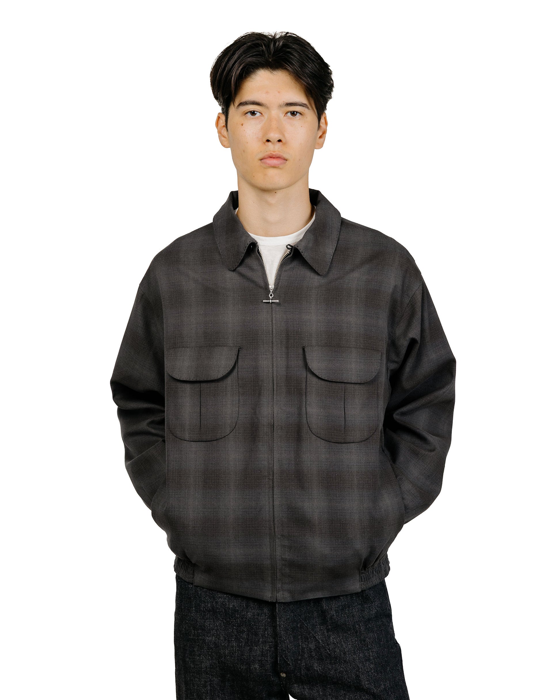 lost & found Old Joe Old Joe Pleated-Pocket Ricky Jacket Graphite Plaid