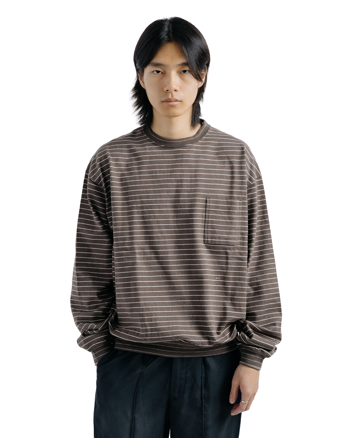 Old Joe Stripe Sports Tops (Long-Sleeve) Nutmeg