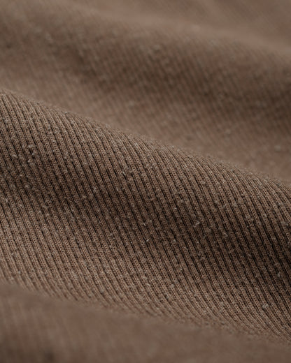 lost & found Old Joe Old Joe V-Neck Silk Nep Ribed Tops Bark