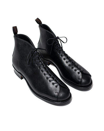 lost & found Old Joe Old Joe 'The Welder' Stunning Leather Monkey Boots Black Horse Butt