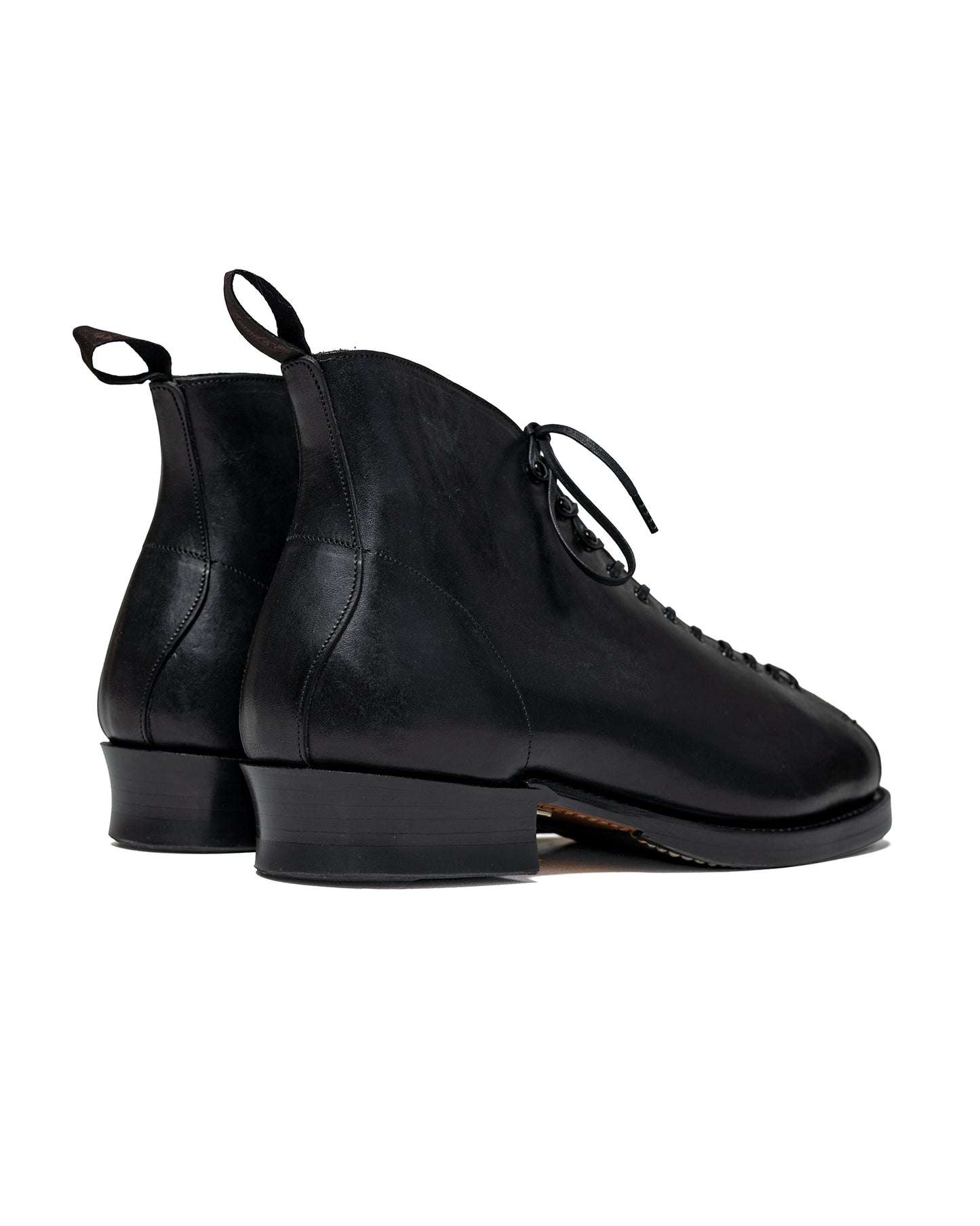 lost & found Old Joe Old Joe 'The Welder' Stunning Leather Monkey Boots Black Horse Butt