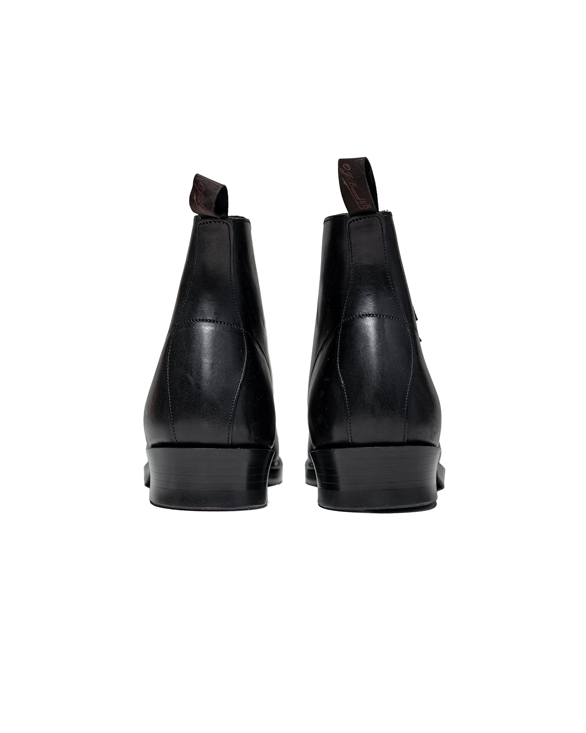 lost & found Old Joe Old Joe 'The Welder' Stunning Leather Monkey Boots Black Horse Butt
