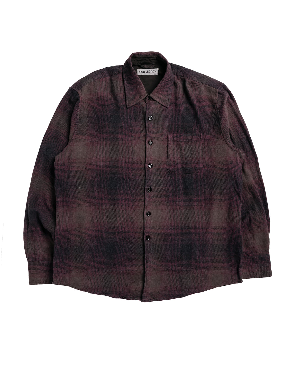 Our Legacy Above Shirt Cordial Dusk Check Grain Weave