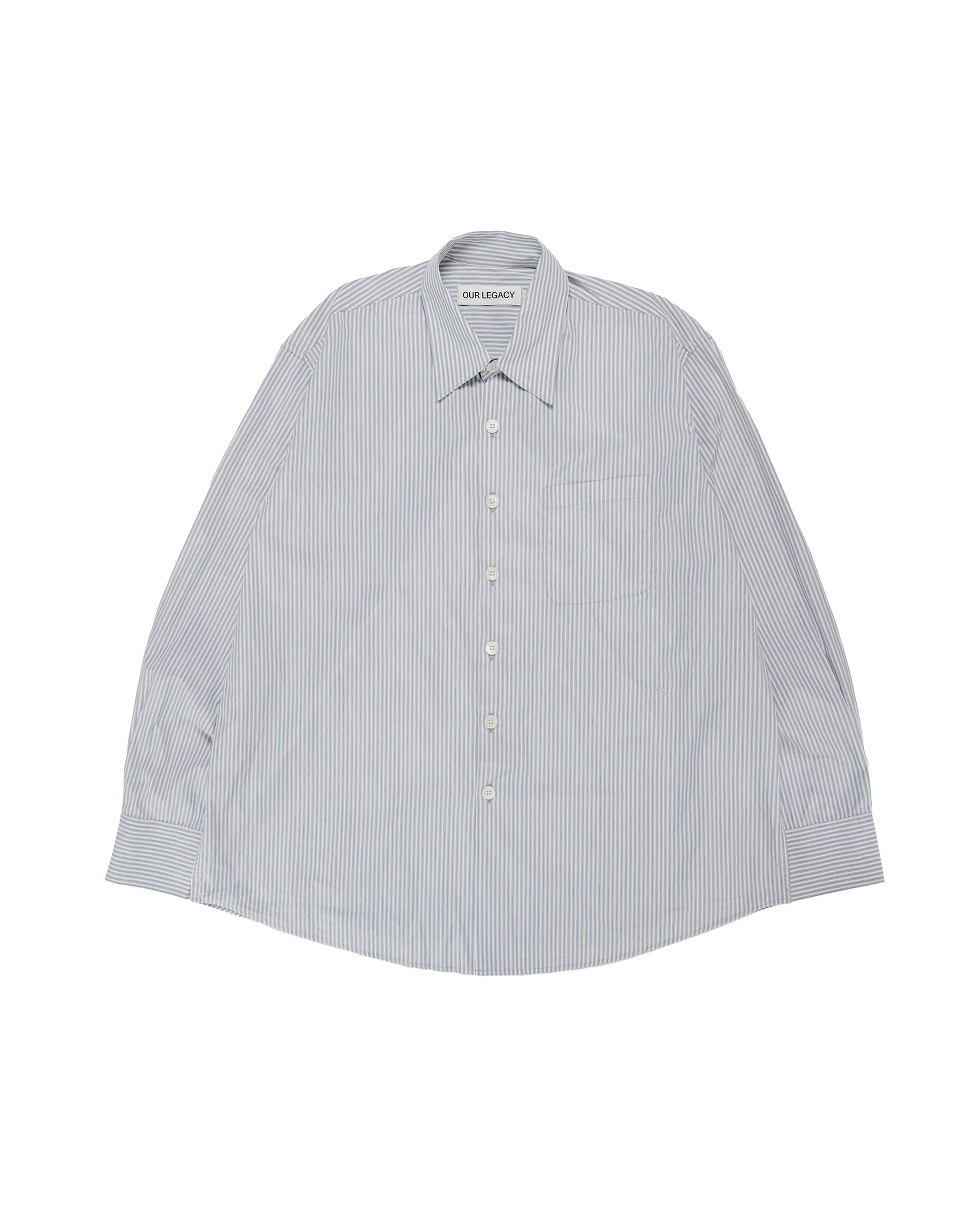 lost & found Our Legacy Our Legacy Above Shirt Faubourg Stripe Super Poplin