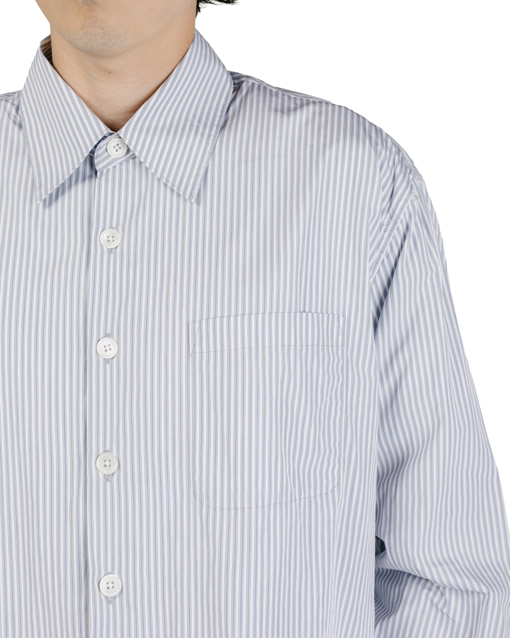 lost & found Our Legacy Our Legacy Above Shirt Faubourg Stripe Super Poplin