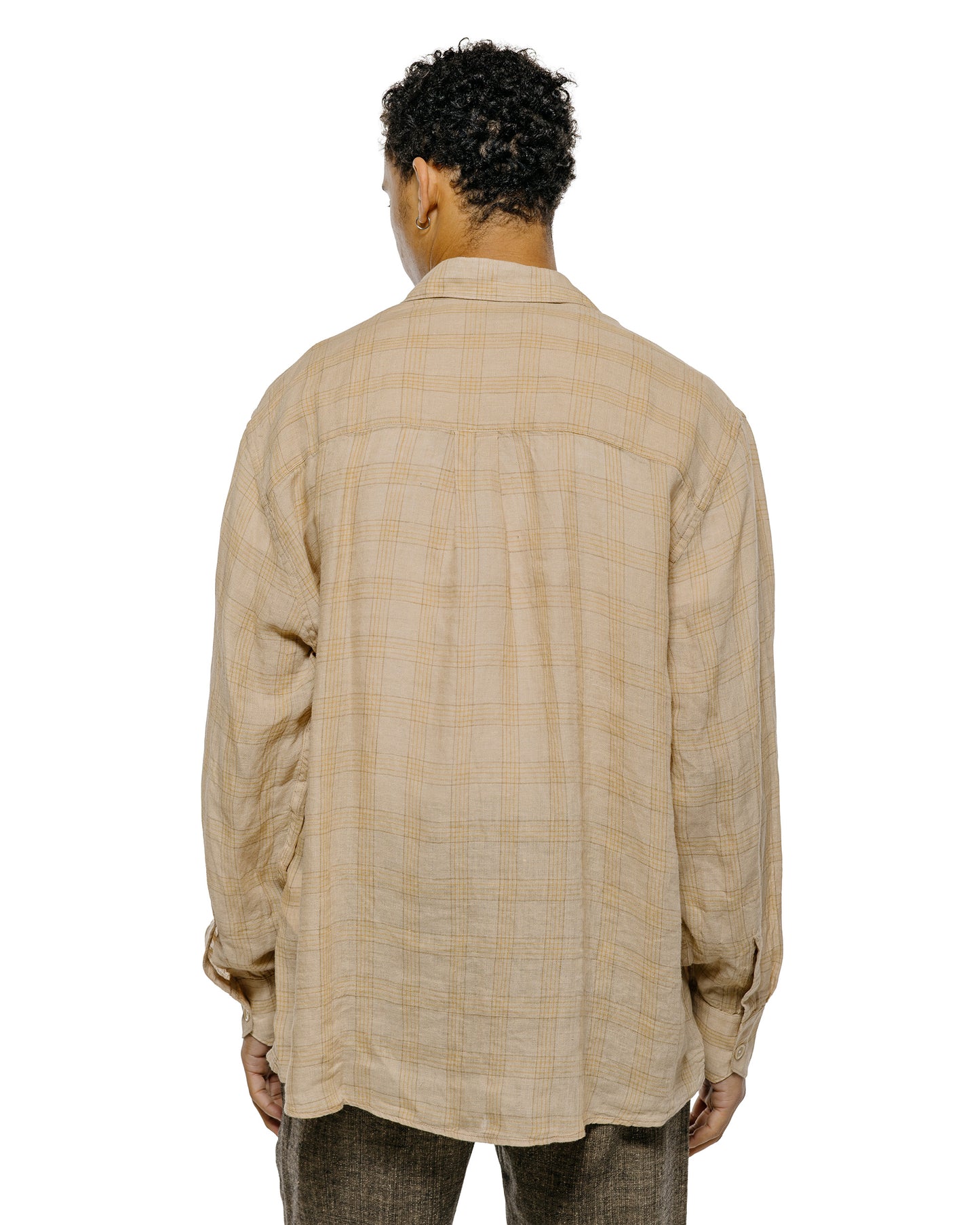 lost & found Our Legacy Our Legacy Above Shirt Vacay Check Gauze Linen