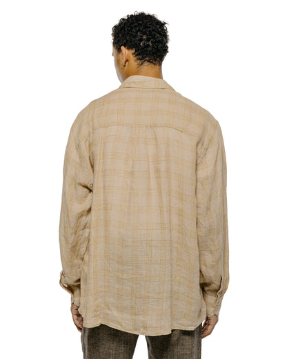 lost & found Our Legacy Our Legacy Above Shirt Vacay Check Gauze Linen