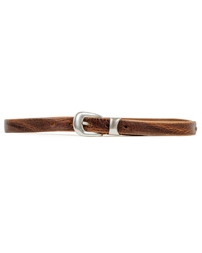 lost & found Our Legacy Our Legacy Belt 2CM Brown Leather