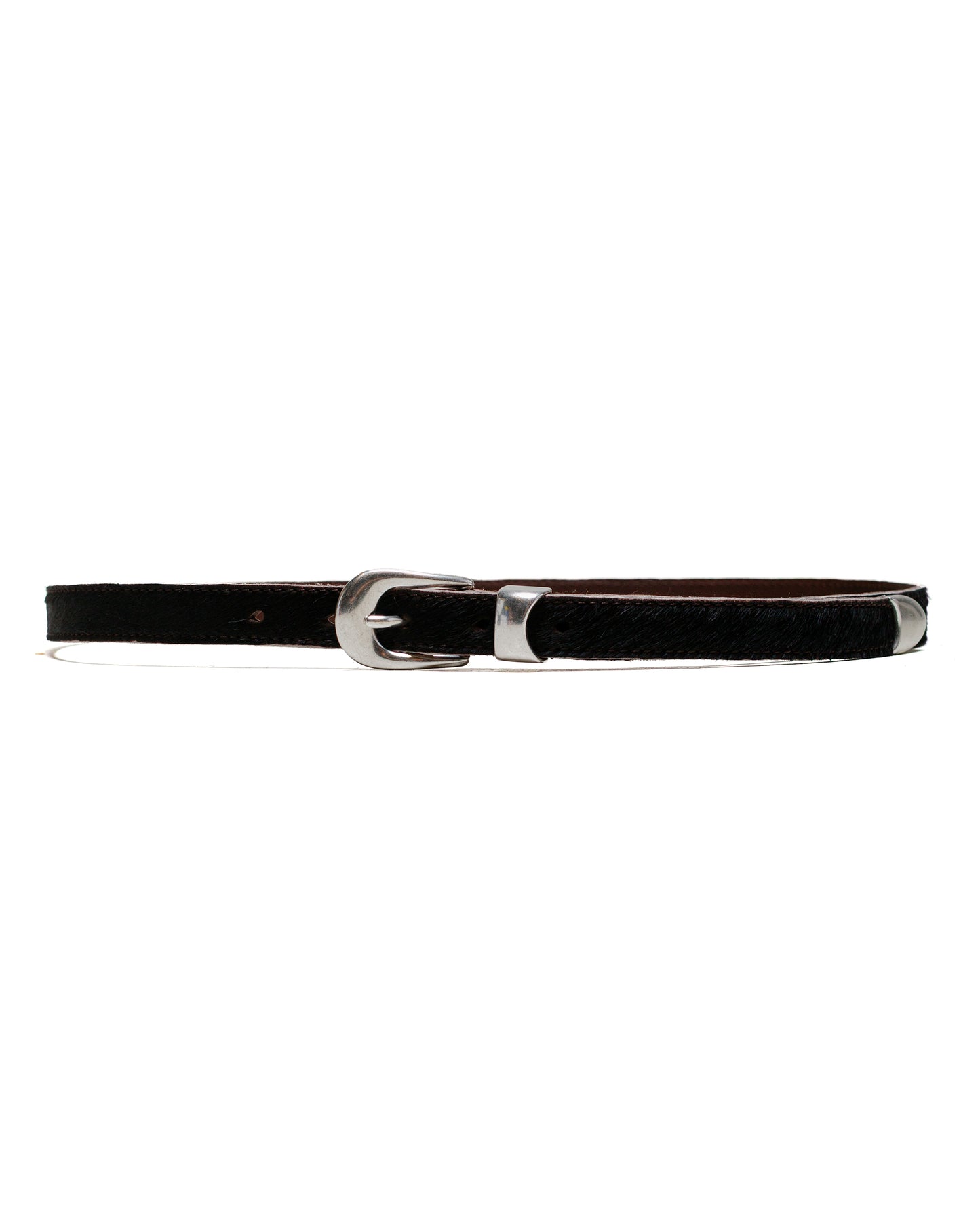 Our Legacy Belt 2CM Chocolate Hair On Hide