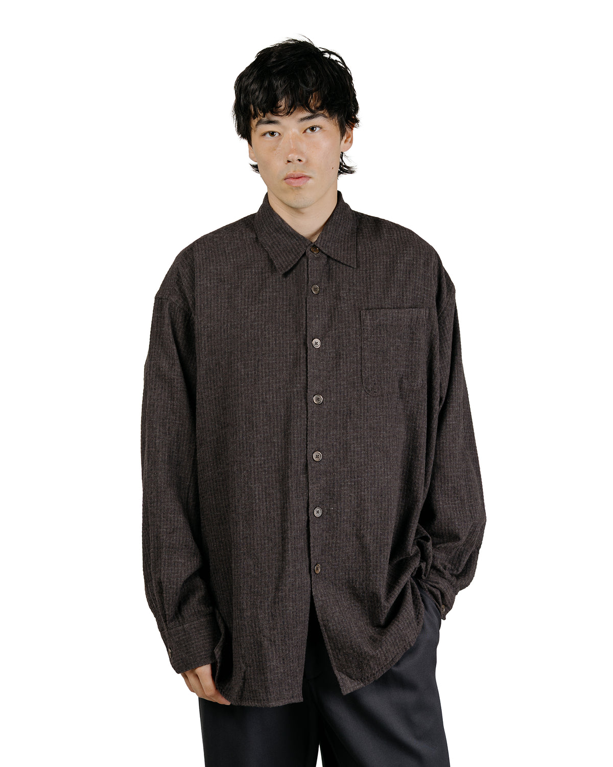 lost & found Our Legacy Our Legacy Borrowed Shirt Truffle Check Grid Cloth
