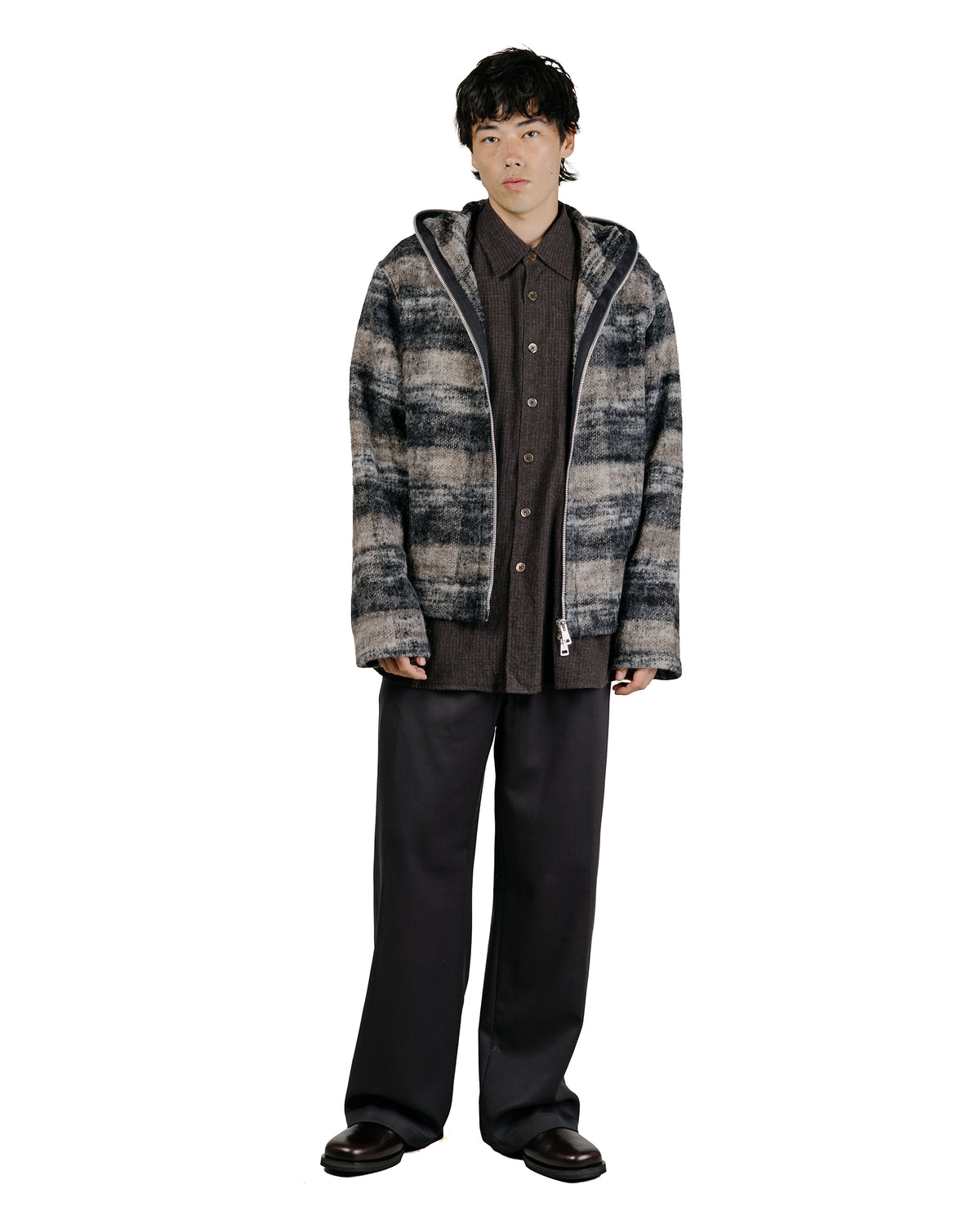 lost & found Our Legacy Our Legacy Borrowed Shirt Truffle Check Grid Cloth