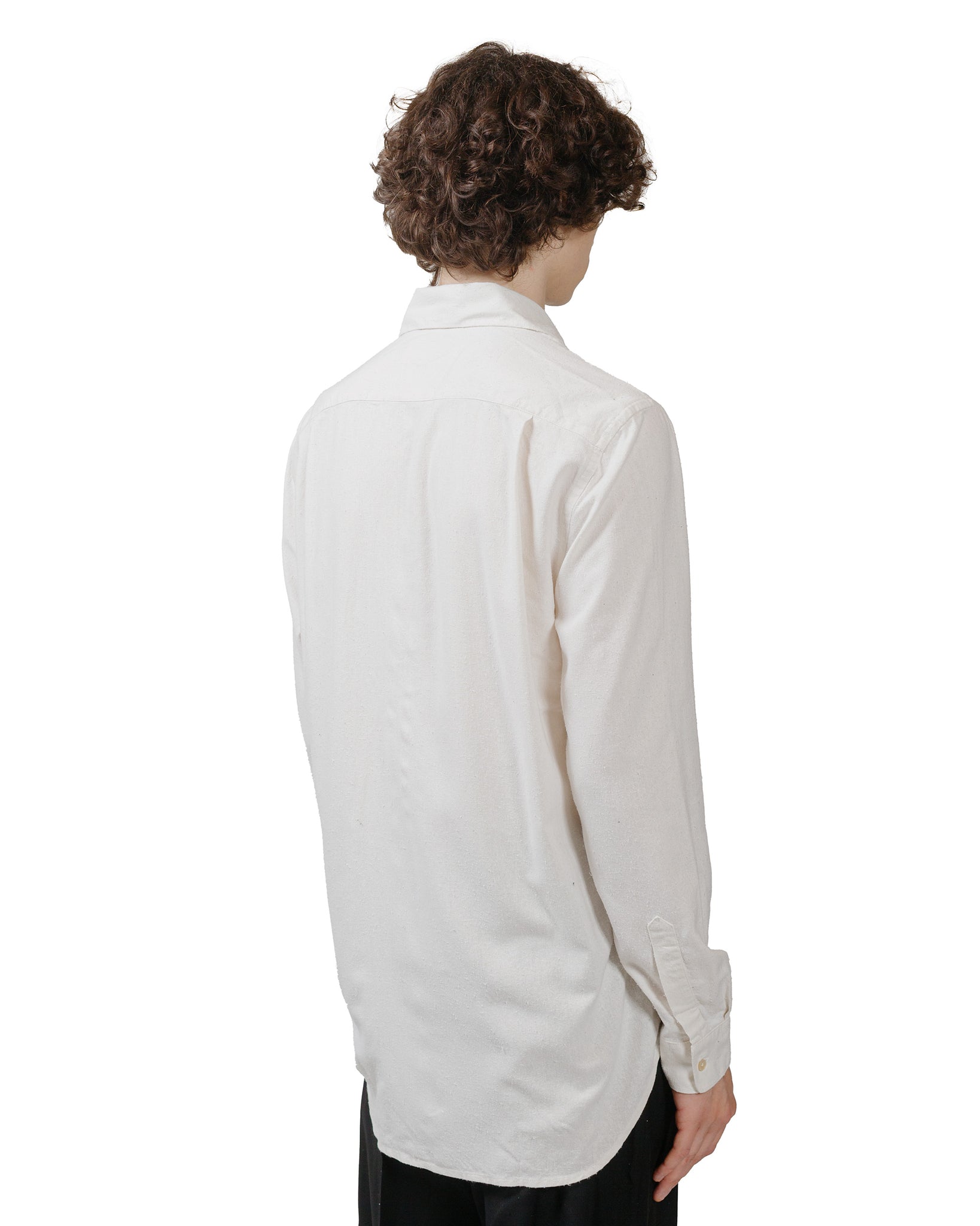 Our Legacy Classic Shirt White Silk model back