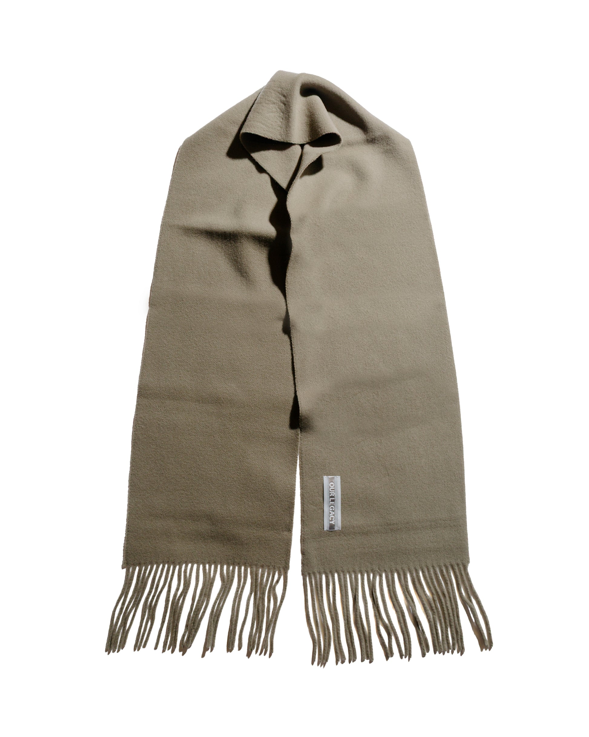 lost & found Our Legacy Our Legacy Estate Scarf Olive Double Wool