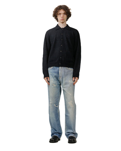 lost & found Our Legacy Our Legacy Evening Polo Black Fuzzy Alpaca