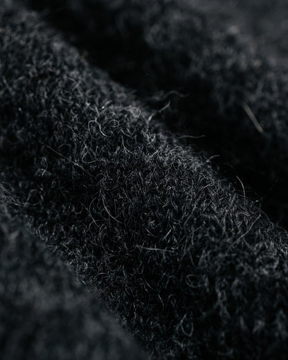 Our Legacy Evening Polo Charcoal Melange Fuzzy Alpaca