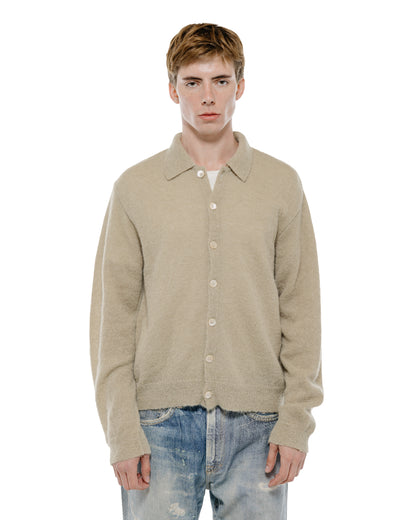 Our Legacy Evening Polo Soft Sage Fuzzy Alpaca