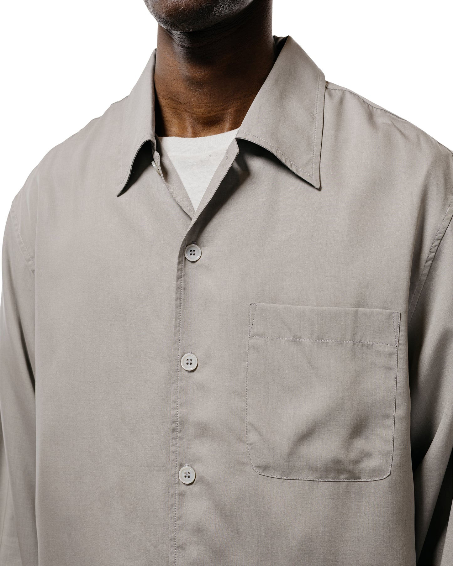 lost & found Our Legacy Our Legacy Every Shirt Willow Grey Softflow Tencel