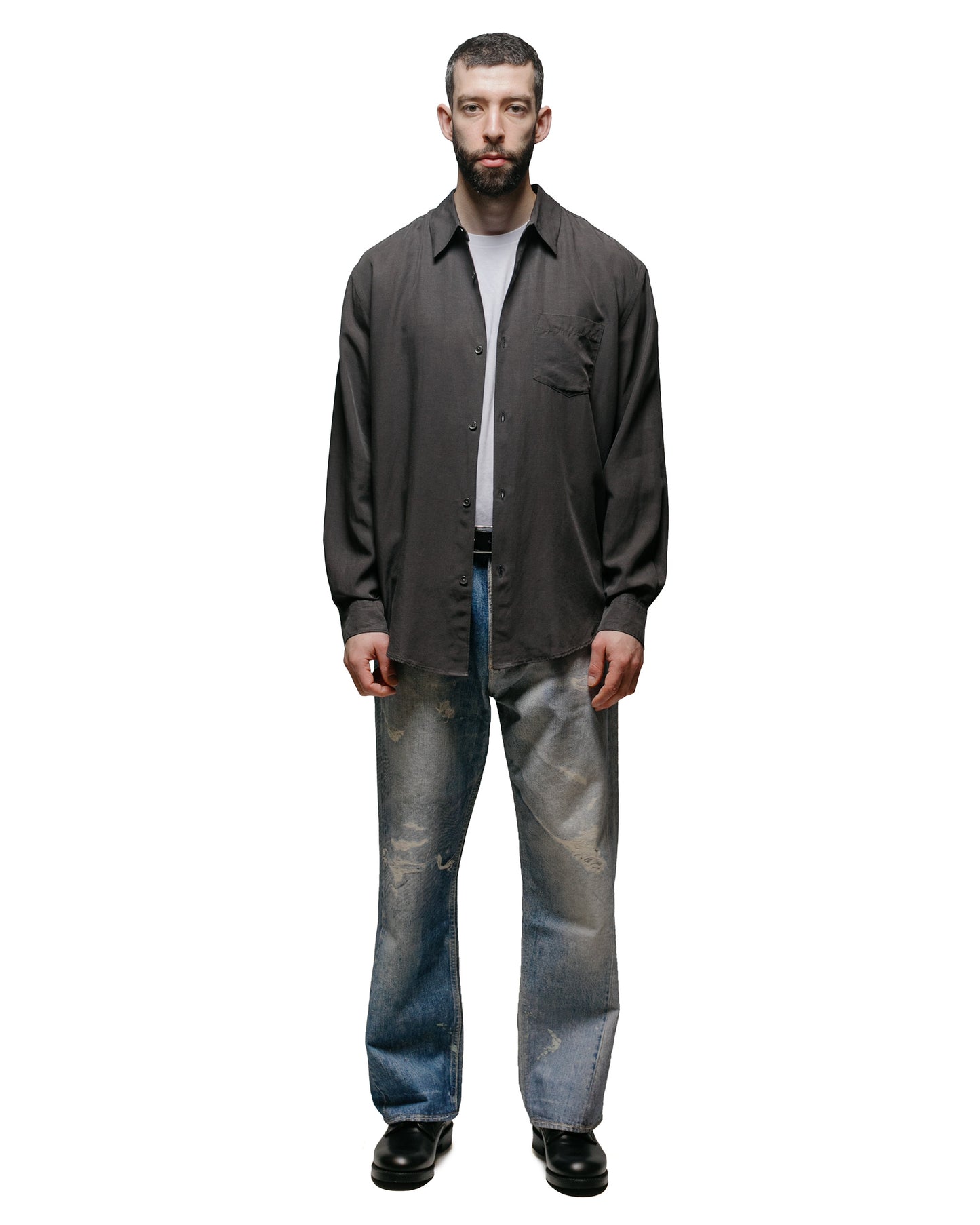 lost & found Our Legacy Our Legacy Initial Shirt Ash Grey Liquid Lyocell