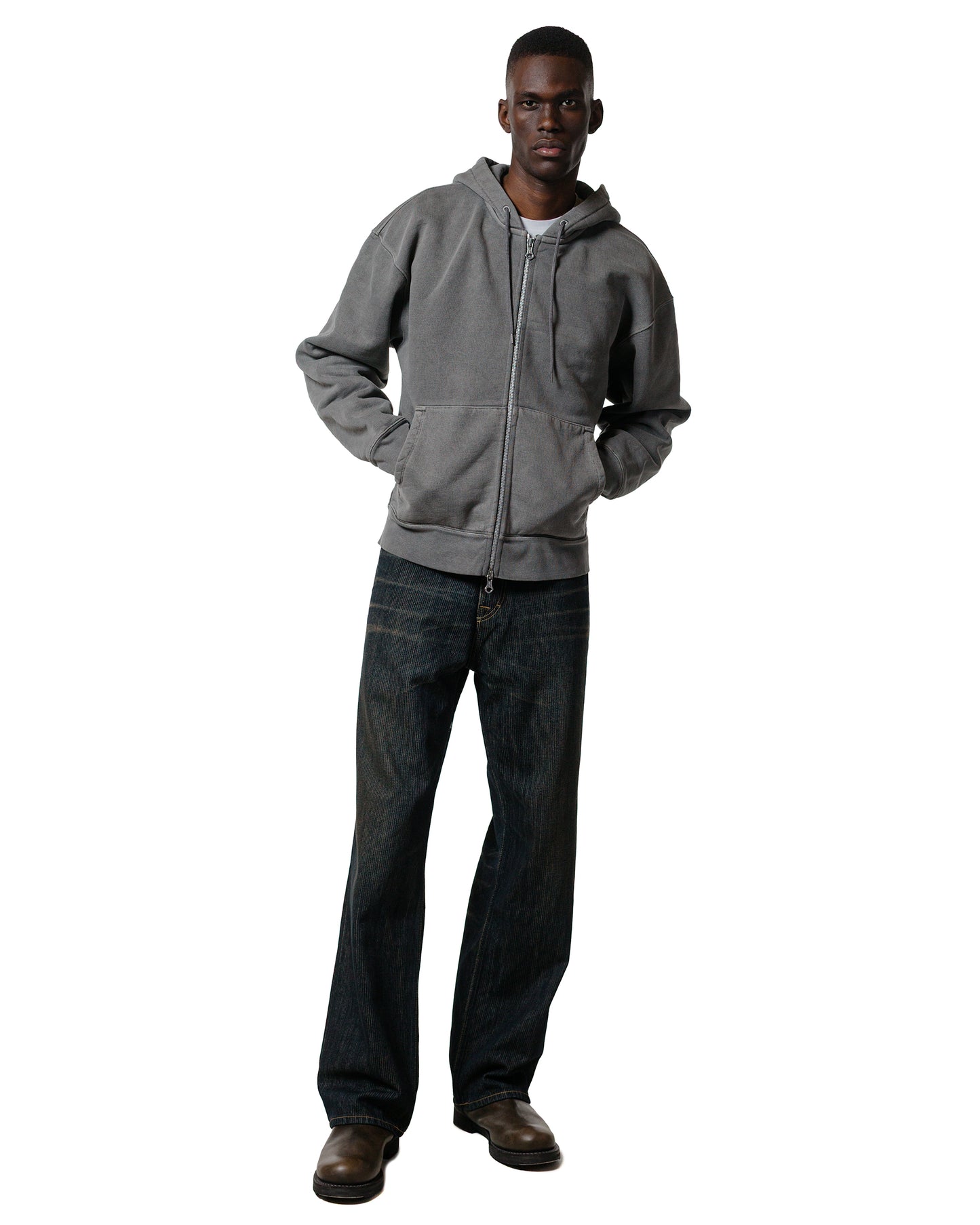 lost & found Our Legacy Our Legacy Rascal Hood Worn Black Hefty Fleece