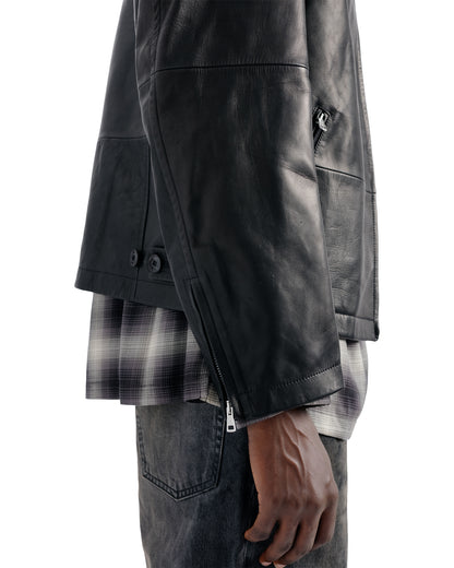 Our Legacy Rework Jacket Void Black Natural Horsehide