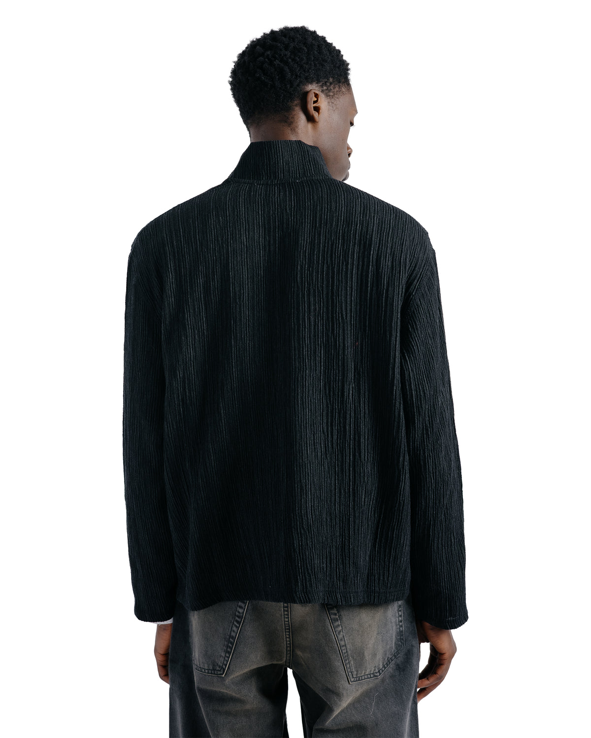 Our Legacy Shrunken Full Zip Obsidian Depth Woolcose Ridge