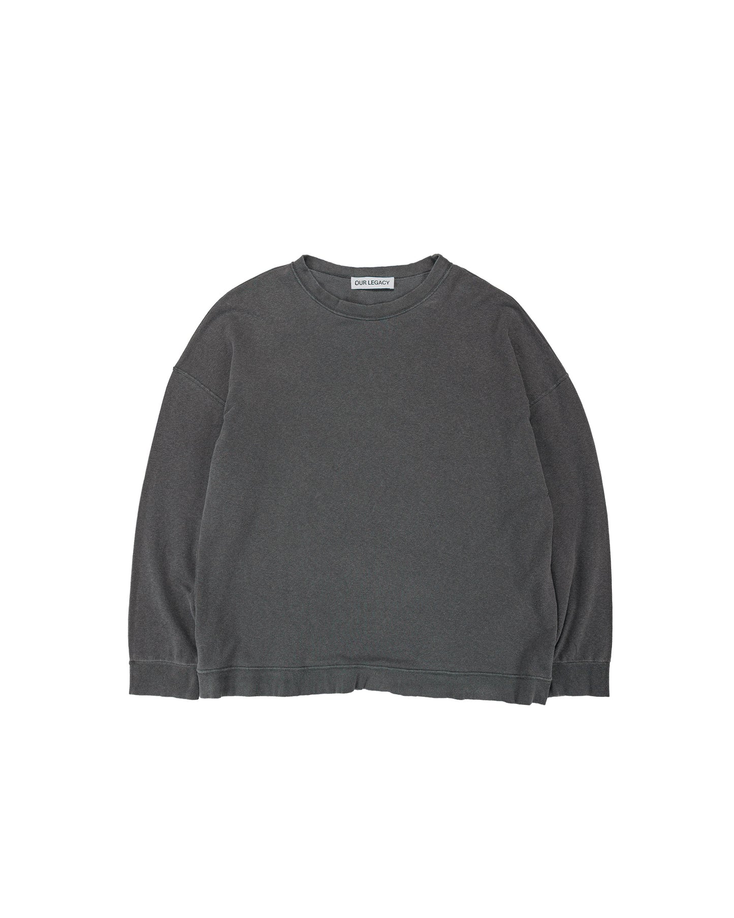 lost & found Our Legacy Our Legacy Slack Sweatshirt Washed Black Rogue Loopback