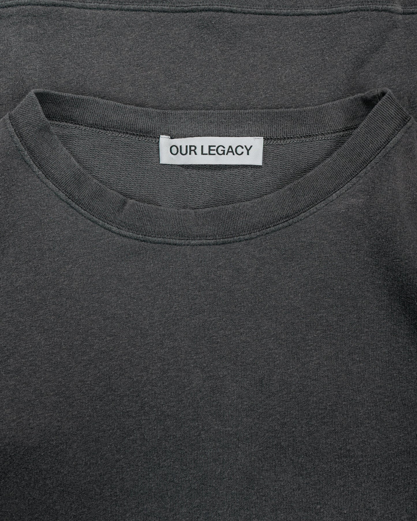lost & found Our Legacy Our Legacy Slack Sweatshirt Washed Black Rogue Loopback