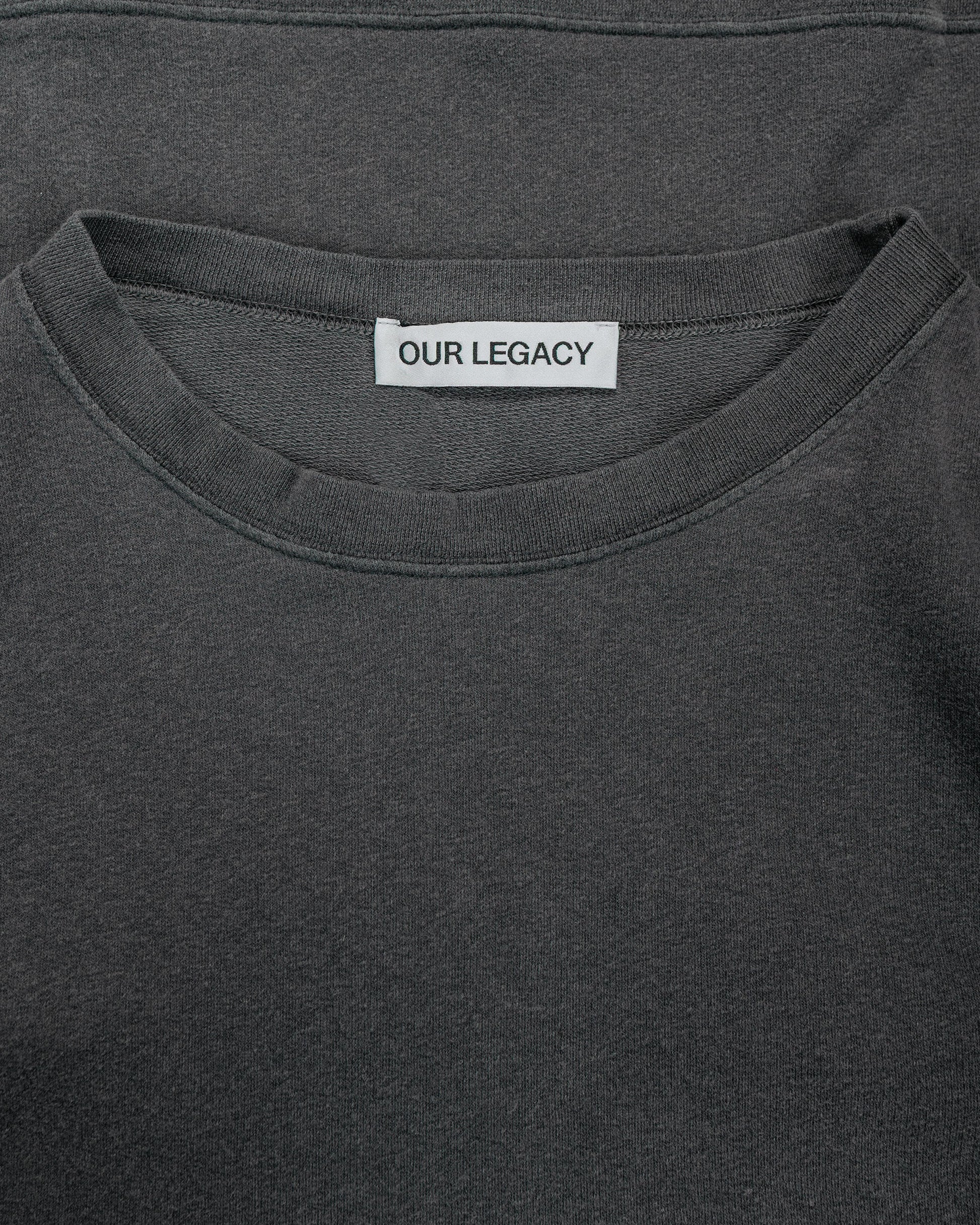 lost & found Our Legacy Our Legacy Slack Sweatshirt Washed Black Rogue Loopback