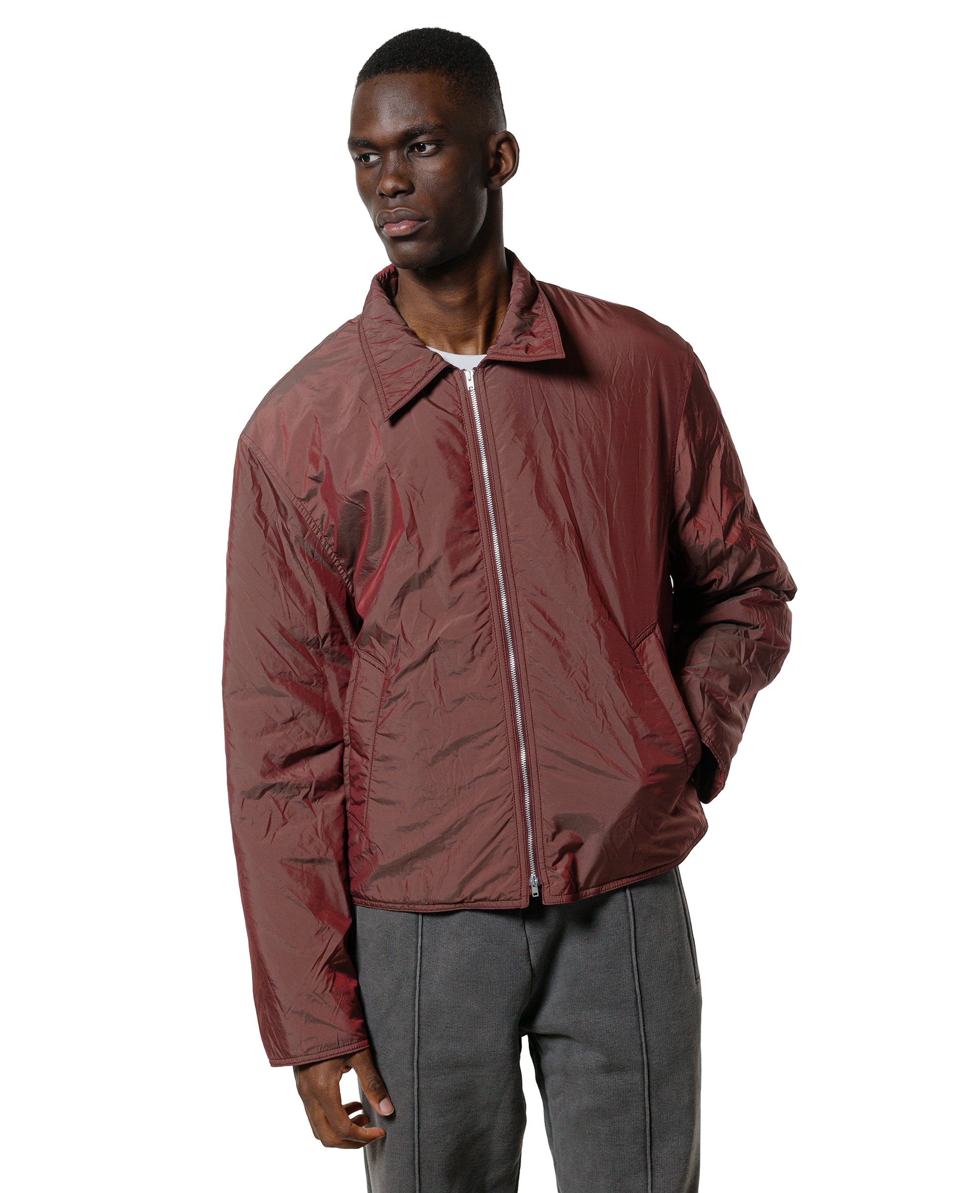 Our Legacy Slight Jacket Shining Cherry Crinkle Solaro