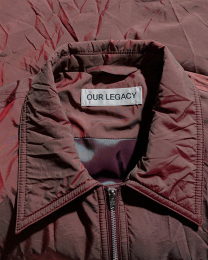 Our Legacy Slight Jacket Shining Cherry Crinkle Solaro