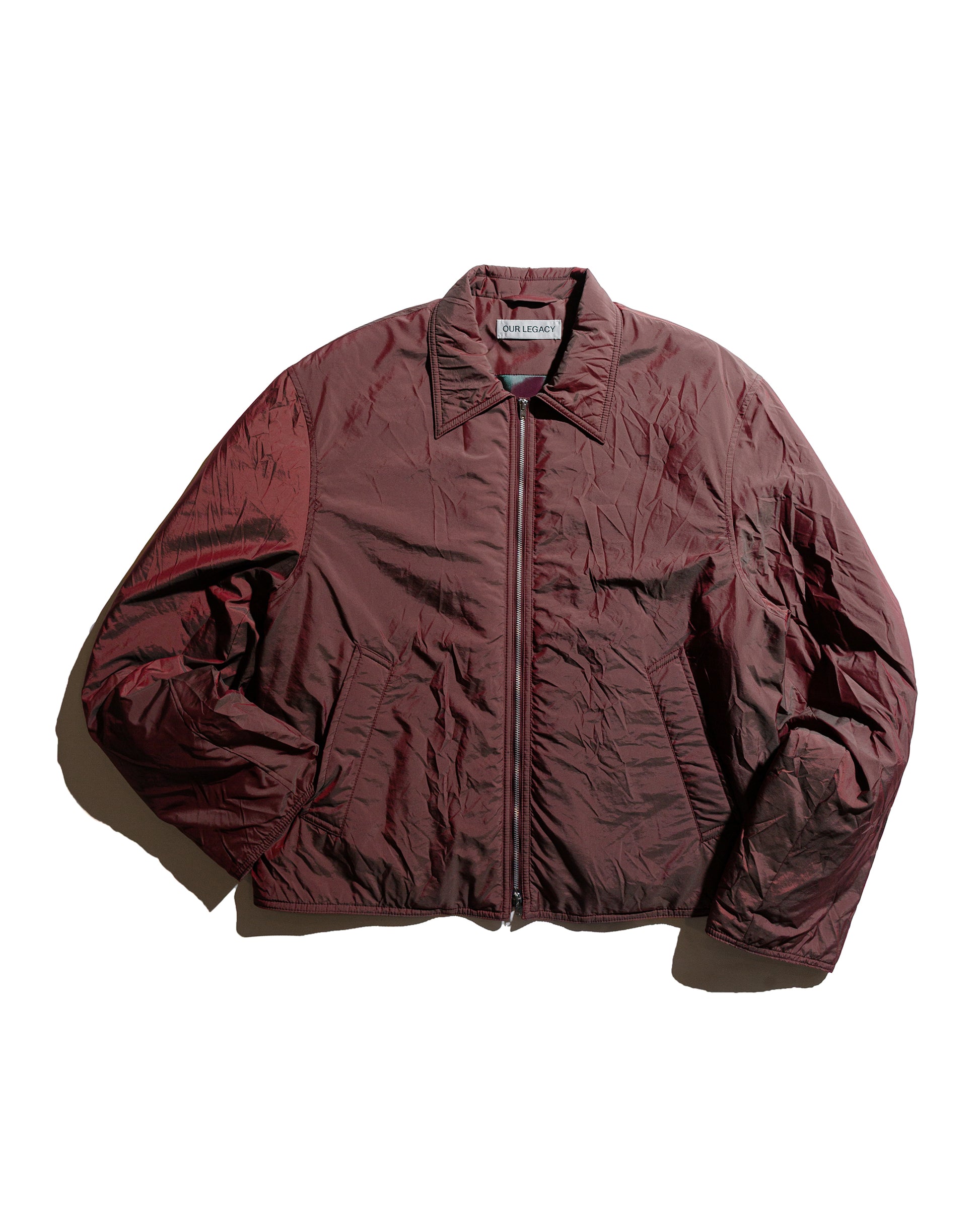 Our Legacy Slight Jacket Shining Cherry Crinkle Solaro