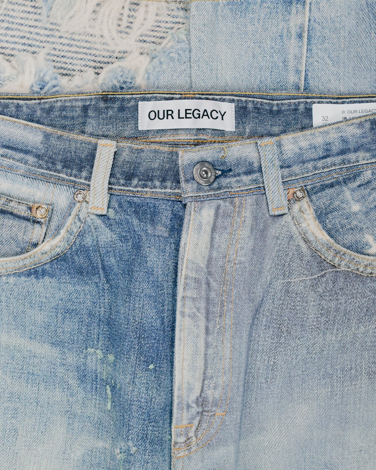 lost & found Our Legacy Our Legacy Third Cut Digital Denim Print