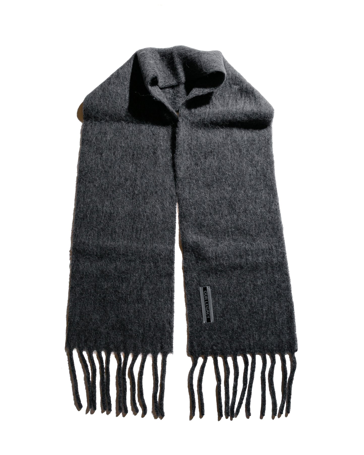 lost & found Our Legacy Our Legacy Estate Scarf Phantom Fuzzy Alpaca