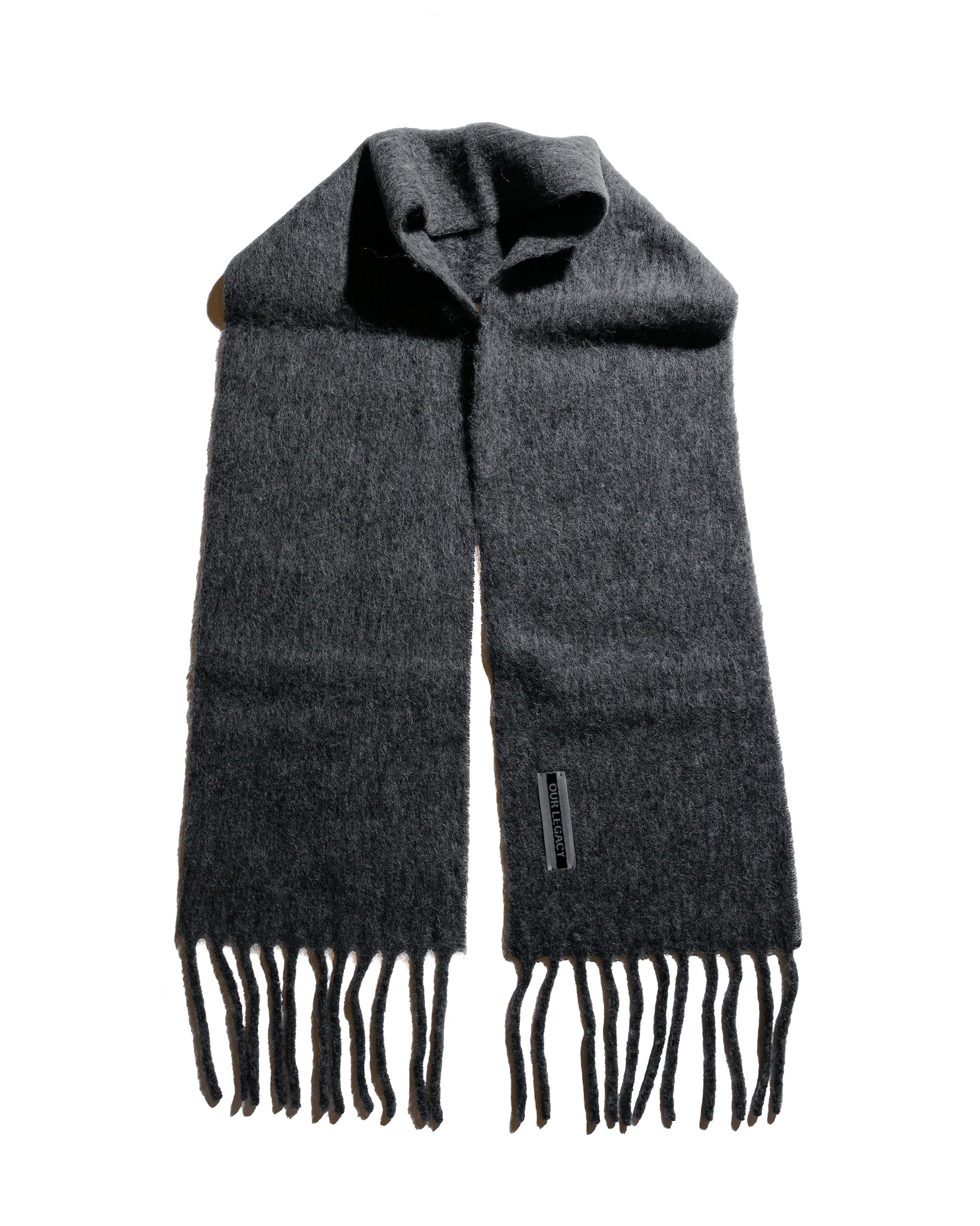 lost & found Our Legacy Our Legacy Estate Scarf Phantom Fuzzy Alpaca